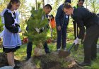 Павлодардың үздік оқушылары қаланы көгалдандыруға атсалысты