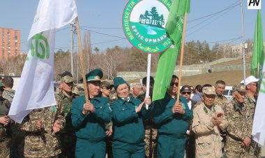 В Павлодаре состоялся природоохранный марш нацпарков