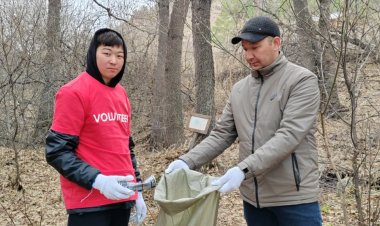 Баянаульские волонтеры провели эко-субботник в ботаническом саду