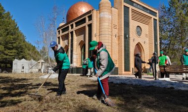 У священного мавзолея: в Павлодарской области состоялась республиканская акция