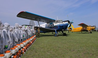Десять авиабортов прибыли в Павлодарскую область для потравки гнуса