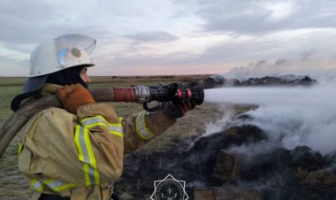 Павлодар облысында қоқыс полигонында өрт шықты