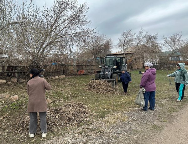 Несколько тонн мусора вывезли баянаульцы во время субботника