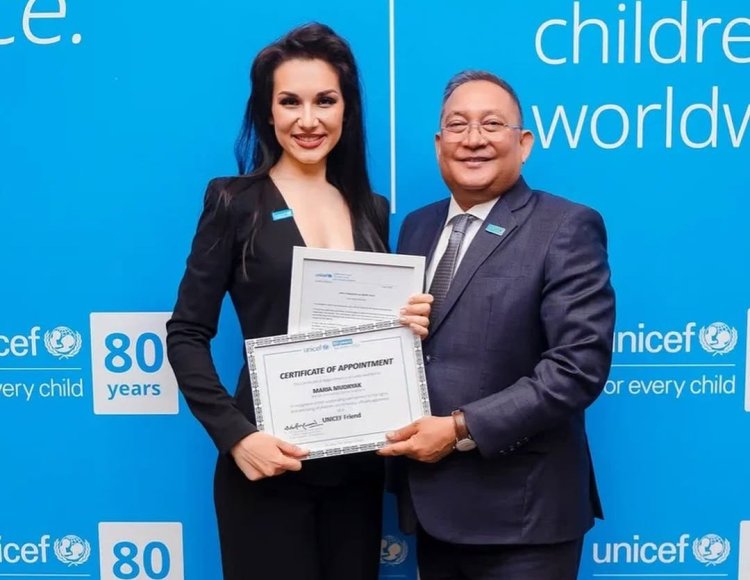 Мария Мудряк стала обладательницей почётного звания UNICEF Friend