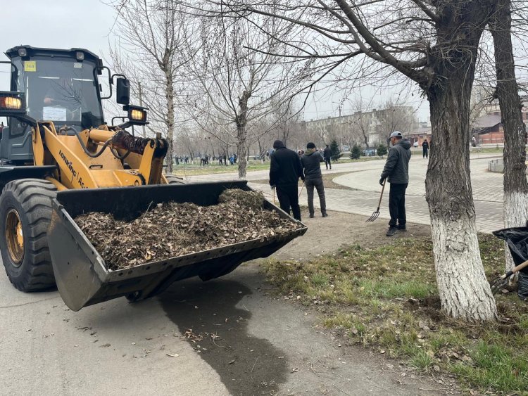 Павлодарлықтар қаланы тазалауға ат салысты