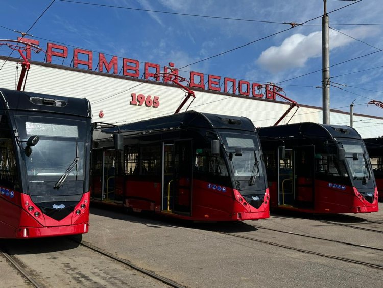 Павлодарда трамвай паркі заманауи трамвайлармен толықты