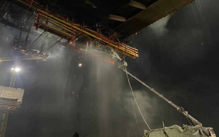 Стала известна причина последнего пожара на новом мосту в Павлодаре