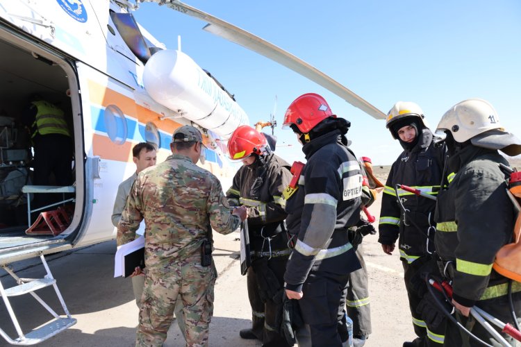В Павлодарской области тушили условный лесной пожар