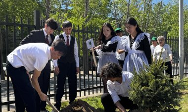 Преемственность поколений: в Павлодаре высадили деревья в рамках экоакции