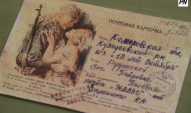 Павлодарцам показали копии уникальных писем с фронта