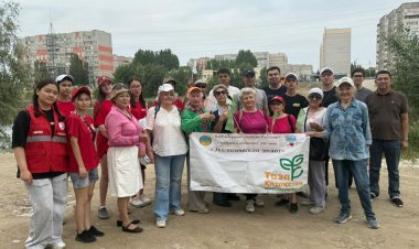 Ертіс жағалауындағы экологиялық акцияға павлодарлықтар белсенді қатысты