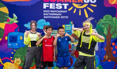 В Аксу лето начали с праздника спорта и семейного отдыха