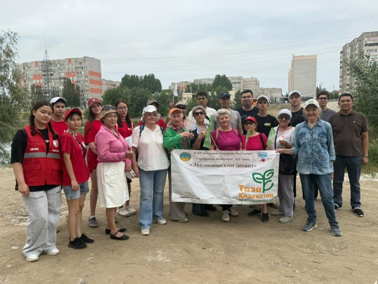 Ертіс жағалауындағы экологиялық акцияға павлодарлықтар белсенді қатысты