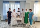 В Павлодаре новорожденной подарили древний национальный инструмент