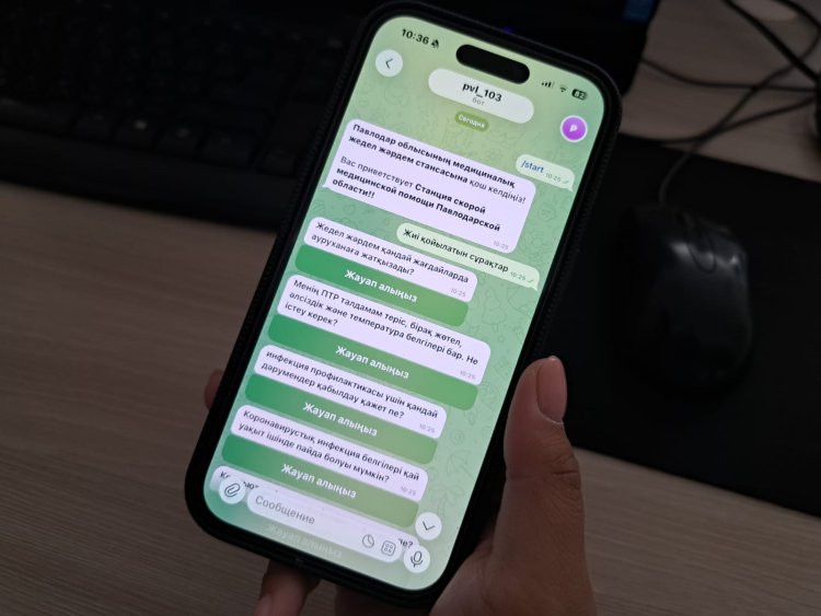 Павлодарда жедел жәрдемге Telegram боты арқылы хабарласатындар көбейді