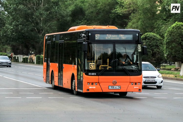 Павлодарда №57 автобус бағыты уақытша өзгереді