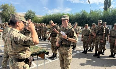 Павлодарские военнослужащие присягнули на верность стране