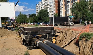 Екібастұзда тозығы жеткен жылу желілері заманауи құбырларға ауыстырылуда