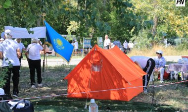 Ветераны Павлодарского региона встретились на туристической площадке
