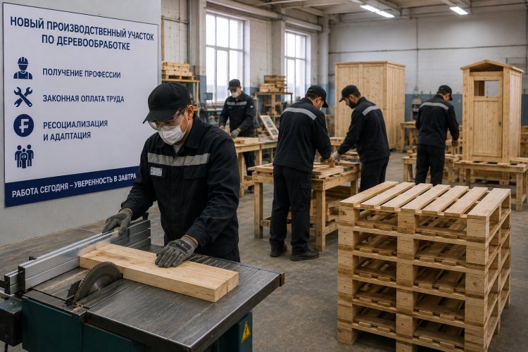 Павлодарских осуждённых научат обрабатывать древесину