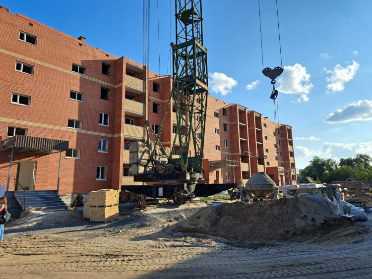 Кеншілер шаһарында салынып жатқан жаңа тұрғын үй қыркүйекте пайдалануға беріледі