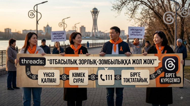 Павлодарда отбасылық зорлық-зомбылықтың алдын алуға арналған онлайн-акция өтуде