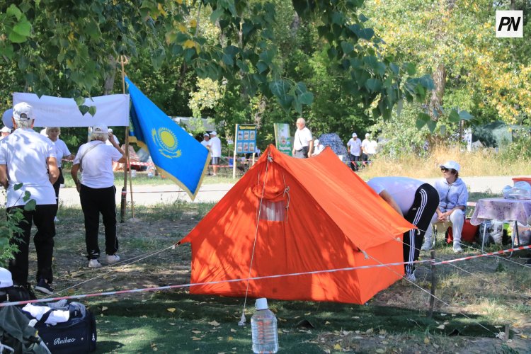 Ветераны Павлодарского региона встретились на туристической площадке