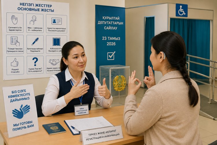 Доступное голосование: члены павлодарских комиссий освоили язык жестов