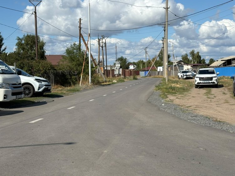 Павлодар ауылында отыз көшеге асфальт төселді