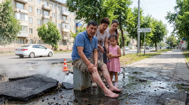 Павлодарда жылу желісіндегі ақаудан аяғы күйген ер адамның жағдайы белгілі болды