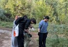 Павлодарда еріктілер Усолка өзенінің жағасынан қоқыс жинады
