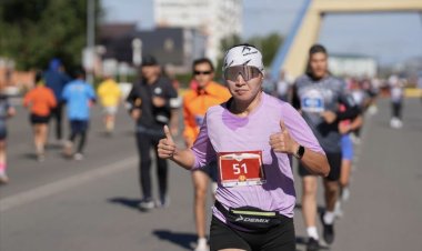 Легкоатлетка в погонах стала золотым призёром фестиваля бега в Аксу