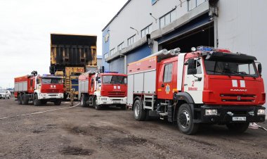 Екібастұзда «БЕЛАЗ» өртеніп, жанармай көлігіне қауіп төнген жағдай пысықталды