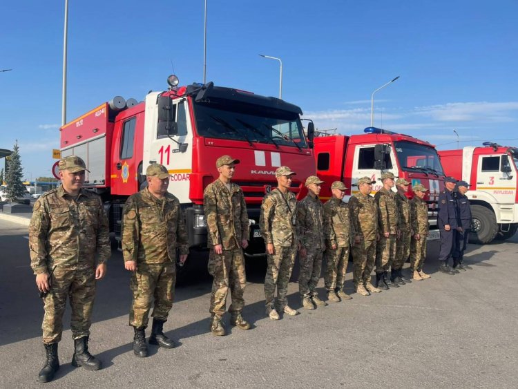 Павлодарские спасатели помогли в ликвидации природного пожара в области Абай