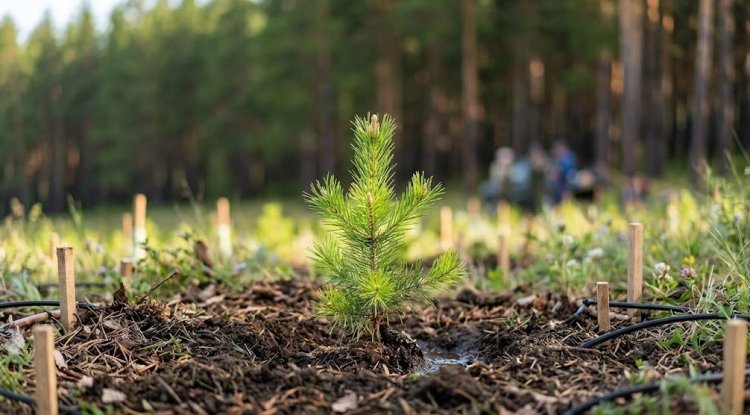 Павлодар ауданында жаңа көшеттер отырғызылып, ауыл аумағы абаттандырылды