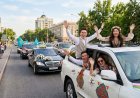 Павлодардағы той кортежінің соңы айыппұлмен аяқталды
