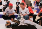 Ақсуда  оқушылар экскаватор құрастырып, жүк көлігін көтеретін көпір жасады