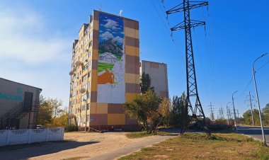 Павлодарскую многоэтажку украсит мурал с казахской Джульеттой