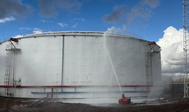 Павлодарлық кәсіпорында роботтандырылған өрт сөндіру платформасын сынады