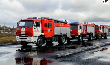 Павлодар автодромында өрт сөндірушілер жүргізушілік шеберліктерін сынады
