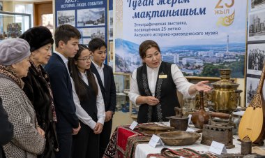 Историю Аксу представили на этнографической выставке в Щербактинском районе
