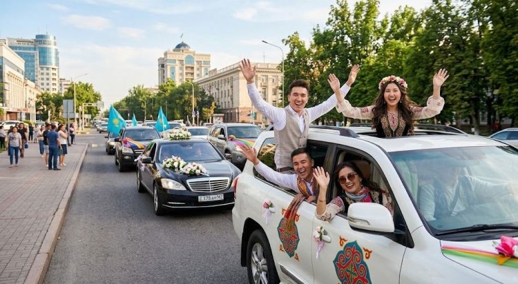 Павлодардағы той кортежінің соңы айыппұлмен аяқталды