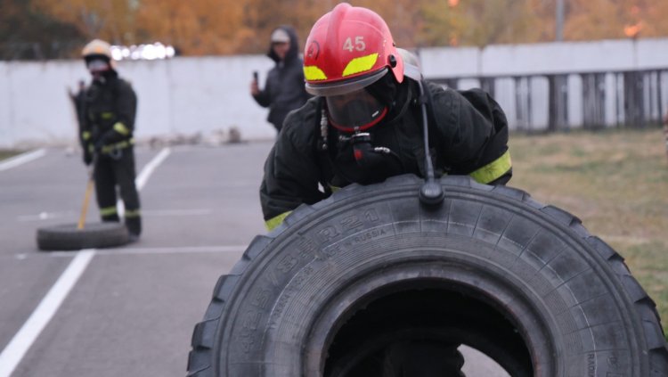 Павлодарда облыстағы ең үздік өрт сөндірушілер буыны анықталды