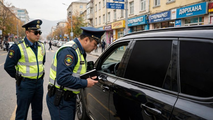 Павлодарда қараңғы әйнекті көліктерге тосқауыл қойылды