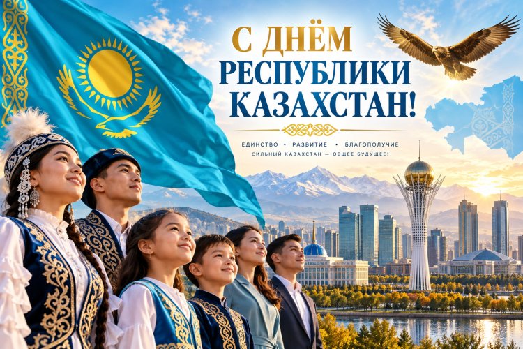 Казахстанцев поздравили с Днём Республики