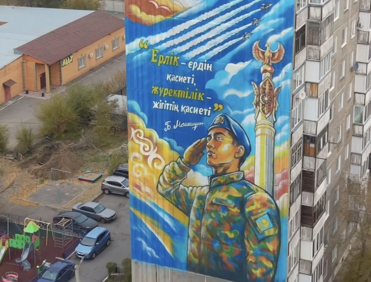 Павлодарда «Батыр рухы» патриоттық муралы салынды