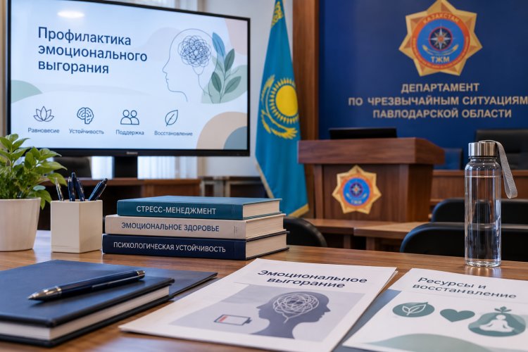 Павлодарских спасателей учили справляться с эмоциональным выгоранием